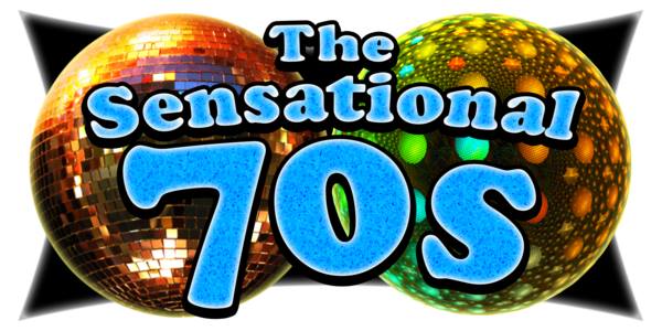 Tinsel Tim’s 70s disco night poster with glitter ball and retro colours
