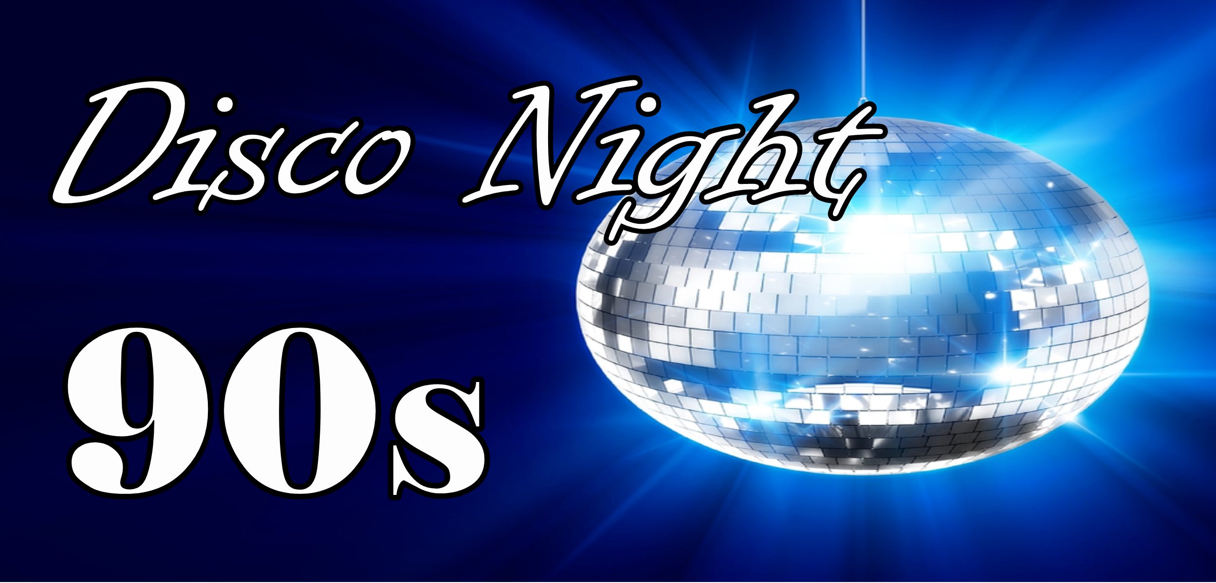 Tinsel Tim&rsquo;s 90s retro night poster with bright colours and party lights