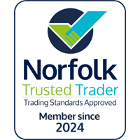 Norfolk County Council Trusted Trader badge showing the Mobile Disco Network rating
