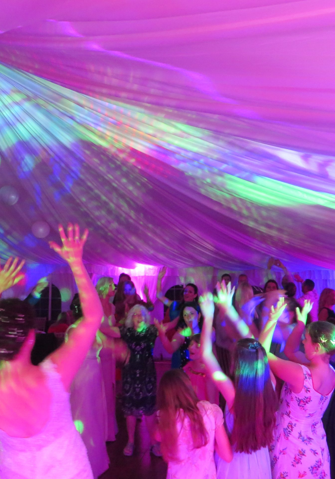 Wedding DJ For Hire In Norfolk Set up for the wedding Mobile Disco Network