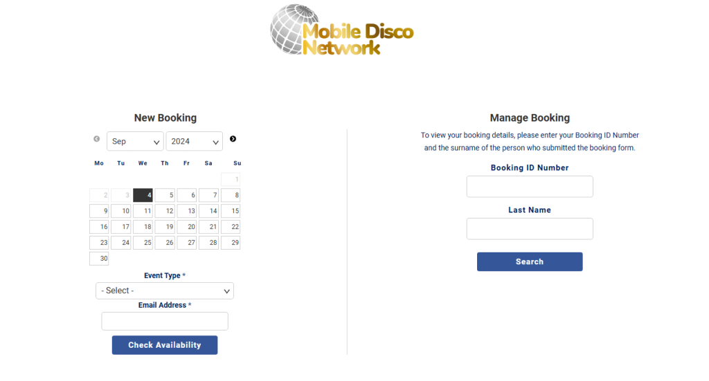 Master Your Booking Portal Norfolk DJ Hire Mobile Disco Network